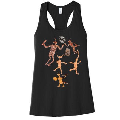 Warrior Petroglyphs. Women's Racerback Tank