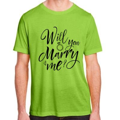 Wedding Proposal Will You Marry Me Great Gift Engaget Outfit Gift Cool Gift Adult ChromaSoft Performance T-Shirt