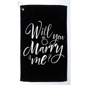 Wedding Proposal Will You Marry Me Great Gift Engaget Outfit Gift Cool Gift Platinum Collection Golf Towel