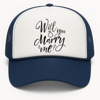 Wedding Proposal Will You Marry Me Great Gift Engaget Outfit Gift Cool Gift Trucker Hat