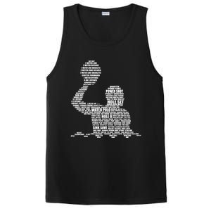 Waterpolo Player Word Cloud Water Polo Players Coach Gift PosiCharge Competitor Tank