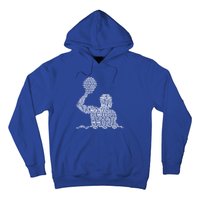 Waterpolo Player Word Cloud Water Polo Players Coach Gift Hoodie