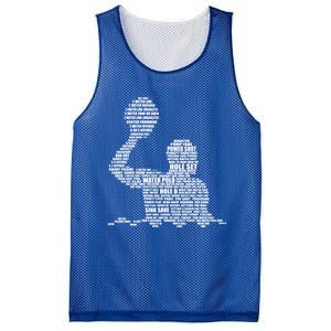 Waterpolo Player Word Cloud Water Polo Players Coach Gift Mesh Reversible Basketball Jersey Tank