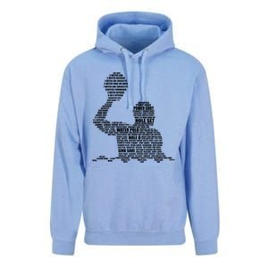 Waterpolo Player Word Cloud Water Polo Players Coach Gift Unisex Surf Hoodie