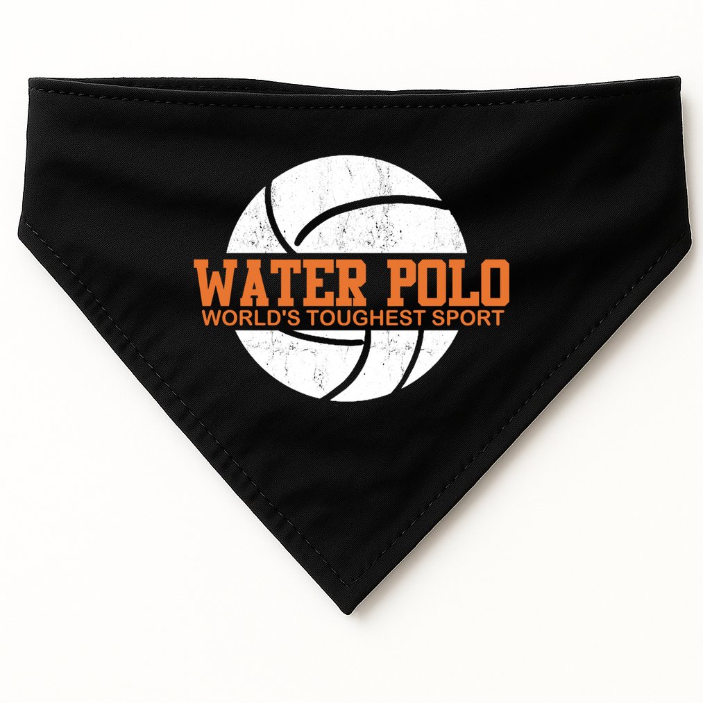 Water Polo World's Toughest Sport Swimming Water Polo Cool Gift USA-Made Doggie Bandana
