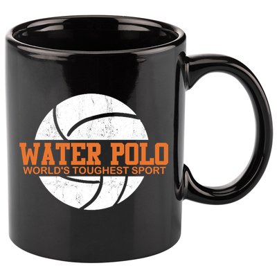 Water Polo World's Toughest Sport Swimming Water Polo Cool Gift 11oz C Handle Ceramic Mug