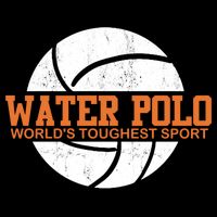 Water Polo World's Toughest Sport Swimming Water Polo Cool Gift Flat Bill Trucker Hat