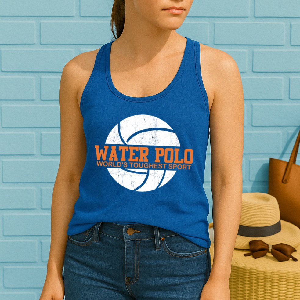 Water Polo World's Toughest Sport Swimming Water Polo Cool Gift Womens Tank Top