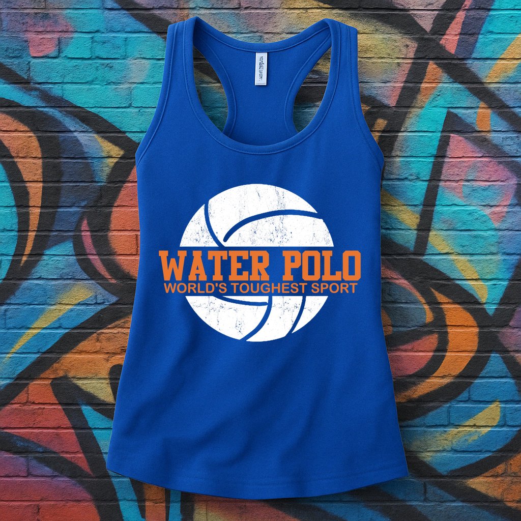 Water Polo World's Toughest Sport Swimming Water Polo Cool Gift Womens Tank Top