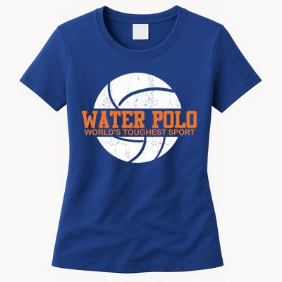 Water Polo World's Toughest Sport Swimming Water Polo Cool Gift Womens T-Shirt