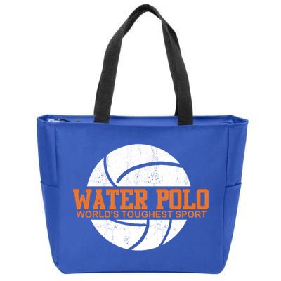 Water Polo World's Toughest Sport Swimming Water Polo Cool Gift Zip Tote Bag