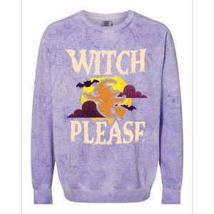 Witch Please Witch Halloween Gift Colorblast Crewneck Sweatshirt