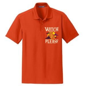 Witch Please Witch Halloween Gift Dry Zone Grid Polo