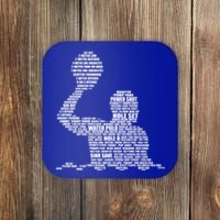 Waterpolo Player Word Cloud Water Polo Players Coach Gift Cute Gift Coaster