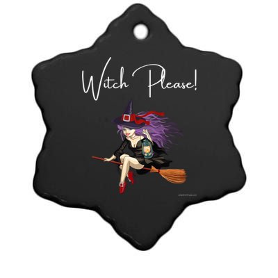 Witch Please Witches Spells Witchcraft Potion Halloween Meaningful Gift Ceramic Star Ornament