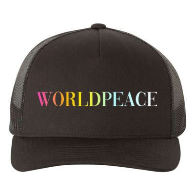 World Peace Yupoong Adult 5-Panel Trucker Hat