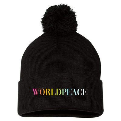 World Peace Pom Pom 12in Knit Beanie