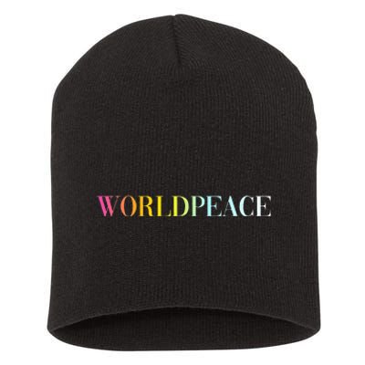 World Peace Short Acrylic Beanie