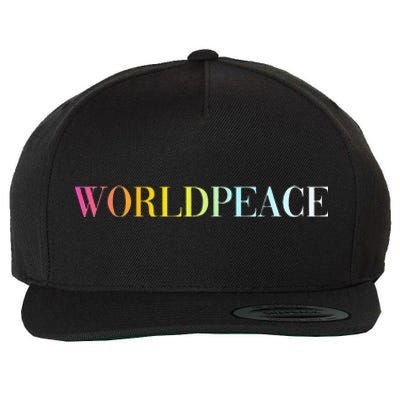 World Peace Wool Snapback Cap