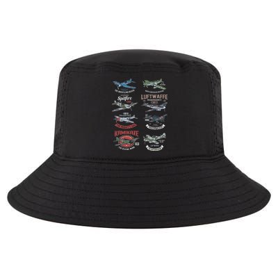Ww2 Planes Warbirds Warplanes F4u Corsair P 47 Thunderbolt Cool Comfort Performance Bucket Hat