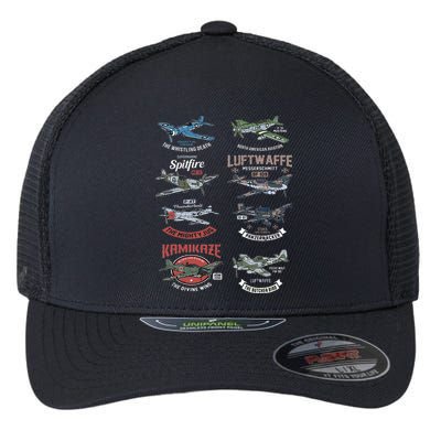 Ww2 Planes Warbirds Warplanes F4u Corsair P 47 Thunderbolt Flexfit Unipanel Trucker Cap