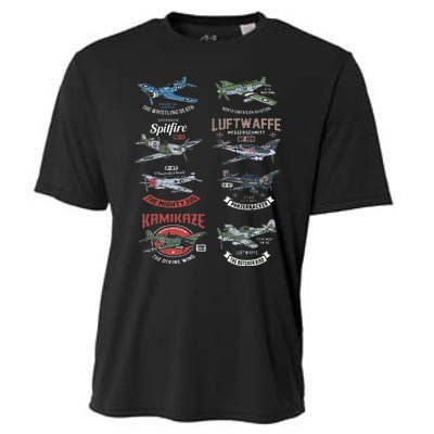 Ww2 Planes Warbirds Warplanes F4u Corsair P 47 Thunderbolt Cooling Performance Crew T-Shirt