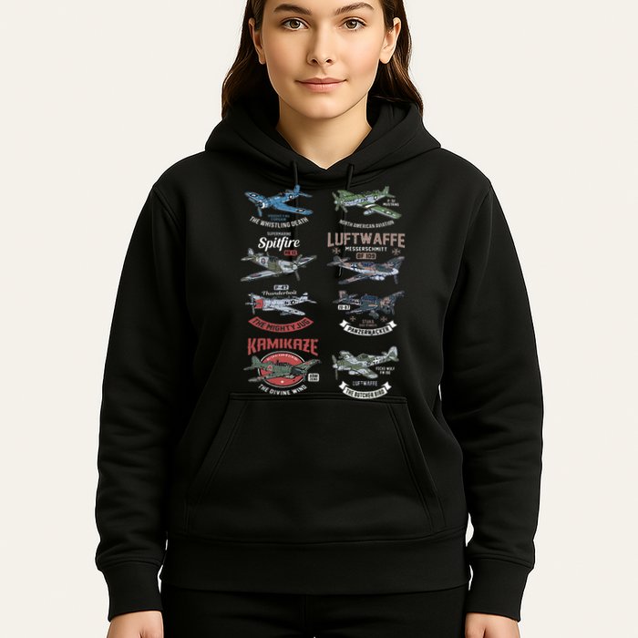 Ww2 Planes Warbirds Warplanes F4u Corsair P 47 Thunderbolt Hoodie
