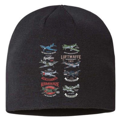 Ww2 Planes Warbirds Warplanes F4u Corsair P 47 Thunderbolt Sustainable Beanie