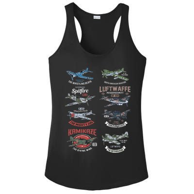 Ww2 Planes Warbirds Warplanes F4u Corsair P 47 Thunderbolt Ladies PosiCharge Competitor Racerback Tank