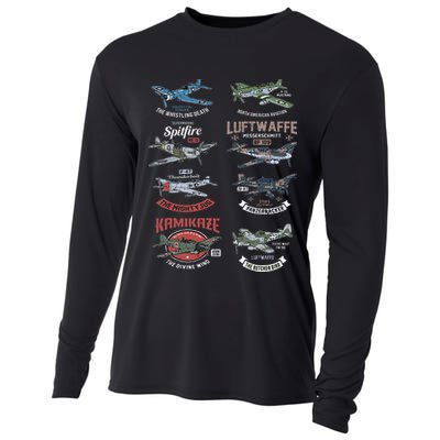 Ww2 Planes Warbirds Warplanes F4u Corsair P 47 Thunderbolt Cooling Performance Long Sleeve Crew
