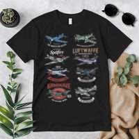 Ww2 Planes Warbirds Warplanes F4u Corsair P 47 Thunderbolt Premium T-Shirt