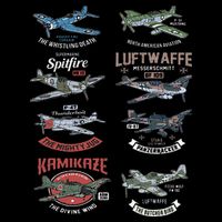 Ww2 Planes Warbirds Warplanes F4u Corsair P 47 Thunderbolt Premium T-Shirt