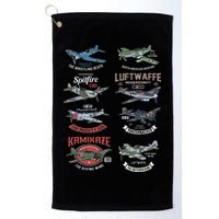 Ww2 Planes Warbirds Warplanes F4u Corsair P 47 Thunderbolt Golf Towel
