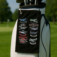 Ww2 Planes Warbirds Warplanes F4u Corsair P 47 Thunderbolt Golf Towel