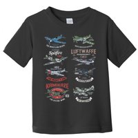 Ww2 Planes Warbirds Warplanes F4u Corsair P 47 Thunderbolt Toddler T-Shirt