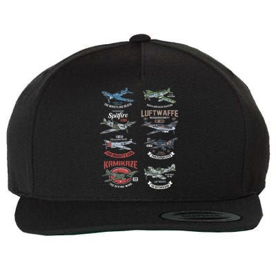 Ww2 Planes Warbirds Warplanes F4u Corsair P 47 Thunderbolt Wool Snapback Cap