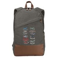 Ww2 Planes Warbirds Warplanes F4u Corsair P 47 Thunderbolt Cotton Canvas Backpack