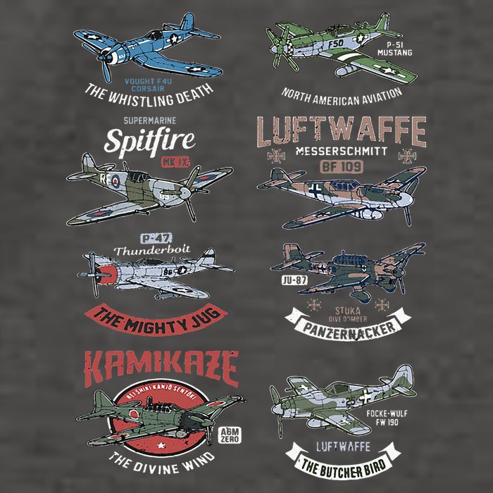 Ww2 Planes Warbirds Warplanes F4u Corsair P 47 Thunderbolt Vector Backpack