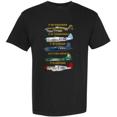 Ww2 Planes Warbirds Warplanes Garment-Dyed Heavyweight T-Shirt