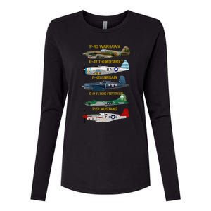 Ww2 Planes Warbirds Warplanes Womens Cotton Relaxed Long Sleeve T-Shirt