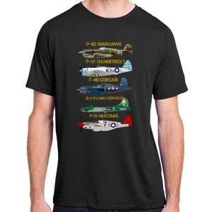 Ww2 Planes Warbirds Warplanes Adult ChromaSoft Performance T-Shirt