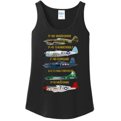 Ww2 Planes Warbirds Warplanes Ladies Essential Tank