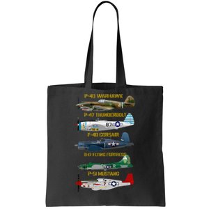 Ww2 Planes Warbirds Warplanes Tote Bag