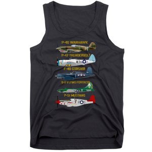 Ww2 Planes Warbirds Warplanes Tank Top