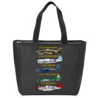 Ww2 Planes Warbirds Warplanes Zip Tote Bag