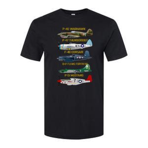 Ww2 Planes Warbirds Warplanes Softstyle CVC T-Shirt