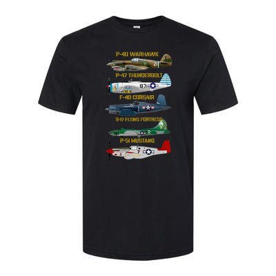 Ww2 Planes Warbirds Warplanes Softstyle® CVC T-Shirt