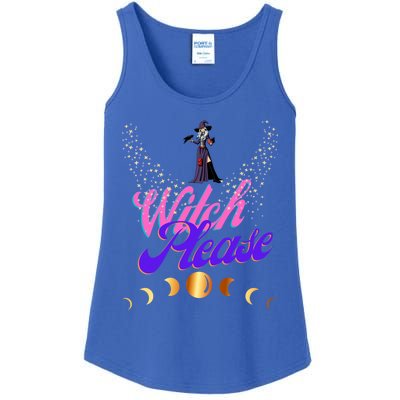 Witch Please Words With Stars And Moon Phases Gift Ladies Essential Tank