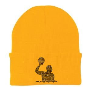 Waterpolo Player Word Cloud Water Polo Players Coach Gift Knit Cap Winter Beanie