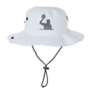 Waterpolo Player Word Cloud Water Polo Players Coach Gift Legacy Cool Fit Booney Bucket Hat